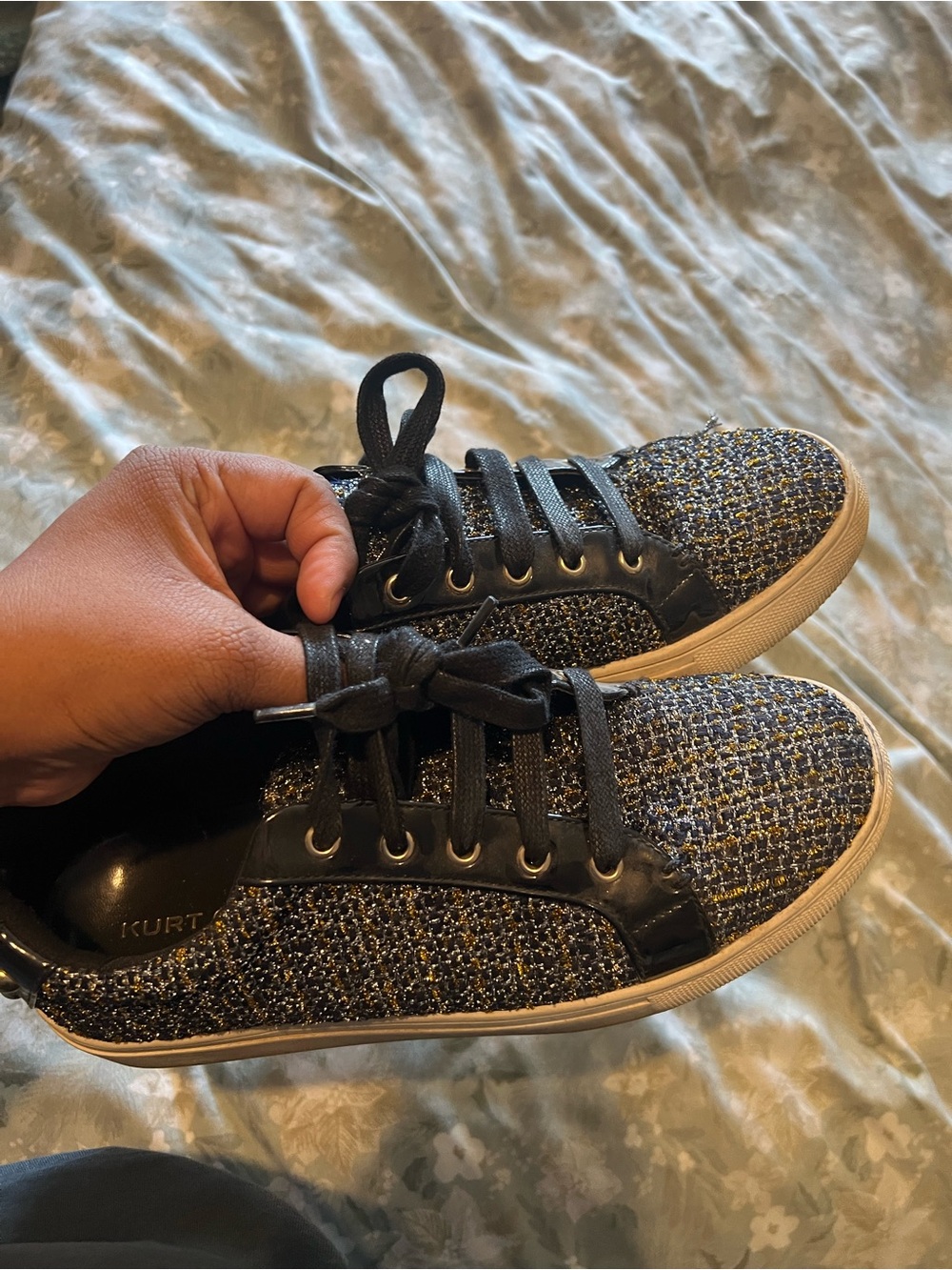 Kurt Geiger Tweed Sneakers Size 8